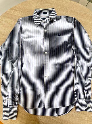 Camisa Polo Ralph Lauren Rayas Azul/Blanco