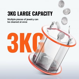 3kg Pulidora de Superficie Rotativa Máquina de Acabado de Joyería Gem DIY
