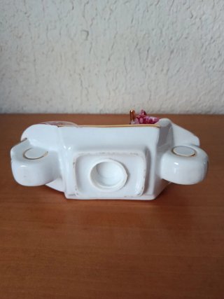 Hucha Moto Porcelana Comunión Años 60