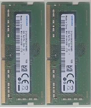 2x 8GB DDR4 SODIMM Samsung 2666MHz