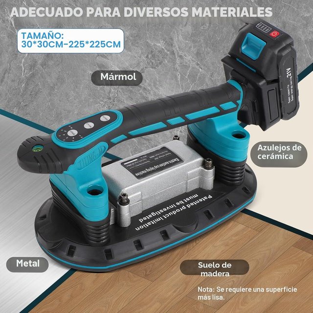 Vibrador azulejos Vrietina 2 en 1 ventosa 250kg