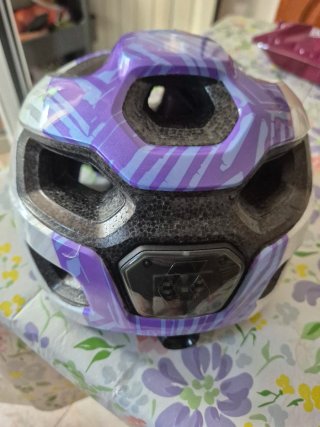 Casco Scott Junior Morado Blanco