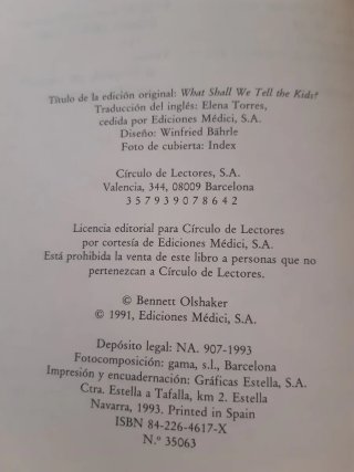 ¿CÓMO SE LO DECIMOS A LOS NIÑOS? Bennett Olshaker.
