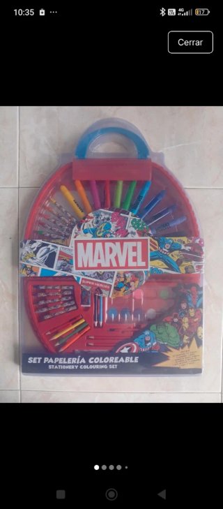 Estuche Colorear Marvel Nuevo