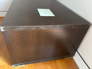 Mesa de centro moderna madera y cristal