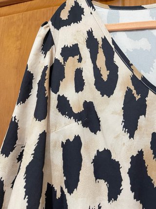 Vestido estampado animal print