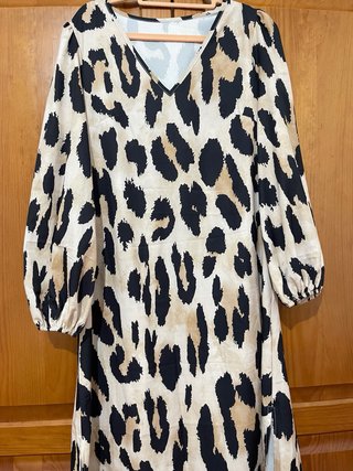 Vestido estampado animal print