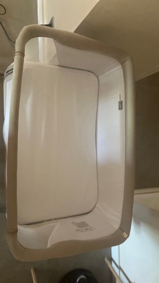 Culla da letto Jané Babyside beige/grigio