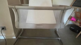 Culla da letto Jané Babyside beige/grigio