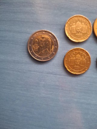 Monedas de Austria 2, 10, 20, 50 céntimos