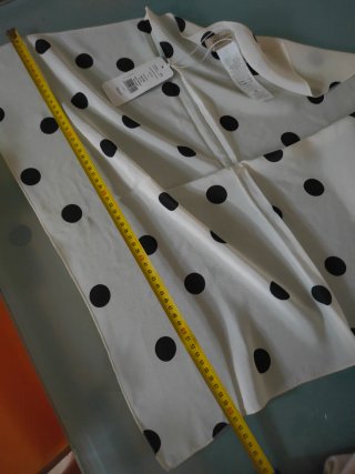 Foulard Falconeri seta pois donna tessuto naturale