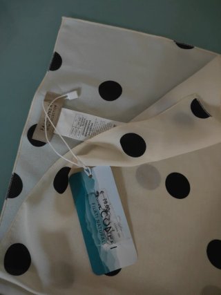 Foulard Falconeri seta pois donna tessuto naturale