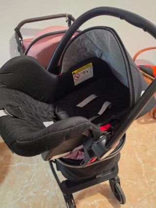 Silla de bebé completa con saco y reductor