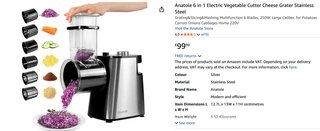 Cortador Verduras Eléctrico Anatole 6 Cuchillas