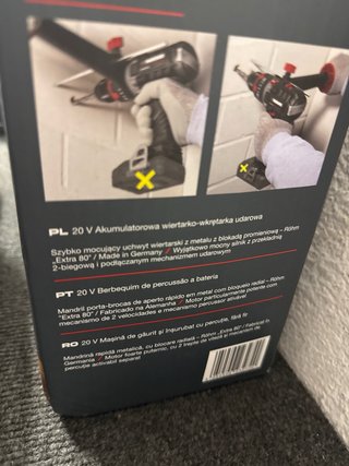 Taladro Percutor Parkside 20V + Batería + Cargador