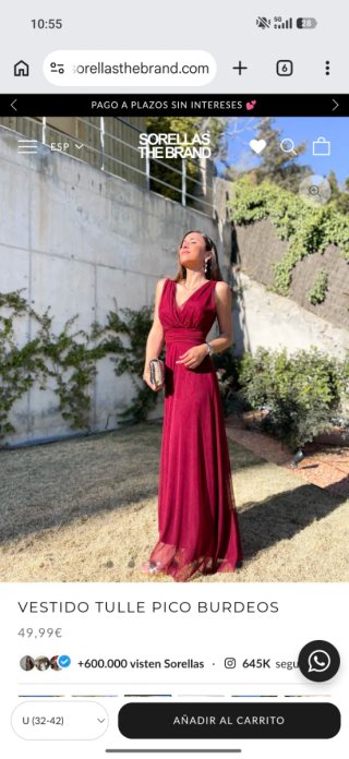 Vestido Sorellas SIN ESTRENAR