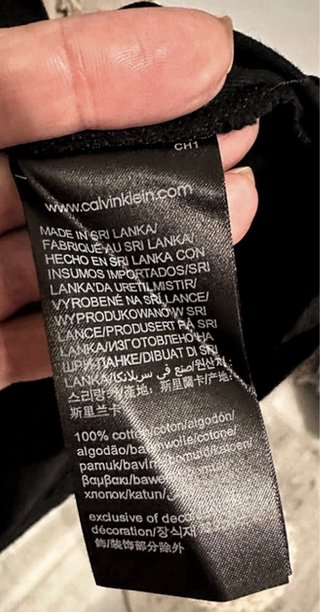 Camiseta Calvin Klein Negra Logo