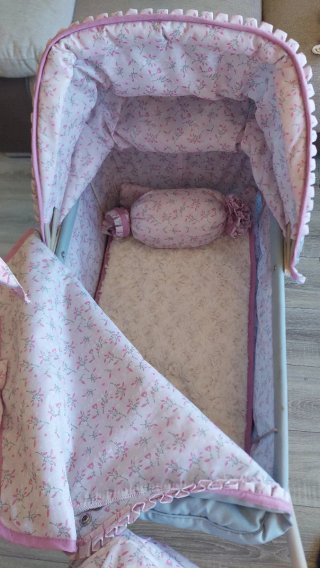 Coche Muñeca Reborn Plegable + Sombrilla provenza