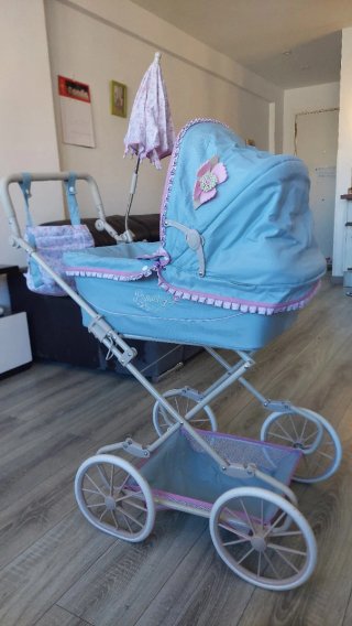 Coche Muñeca Reborn Plegable + Sombrilla provenza