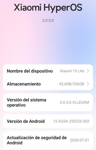 Xiaomi 13 Lite. 8 GB RAM/256 GB (Nuovo)