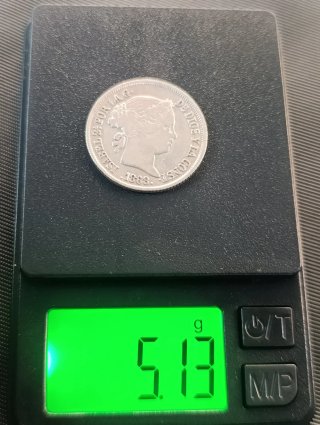 40 Céntimos de Escudo Isabel II 1868