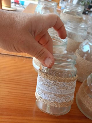 37 Tarros de Cristal Decorados