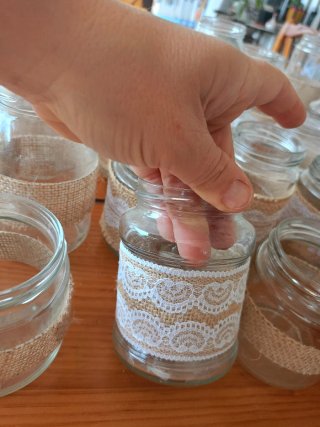 37 Tarros de Cristal Decorados
