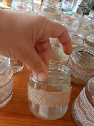 37 Tarros de Cristal Decorados