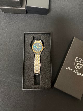Reloj Prestigiar Elegante Mujer Oro Plata