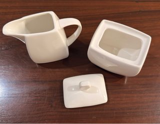 Jarra leche y azucarero porcelana