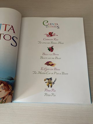 Cuenta cuentos bilingüe, español e inglés