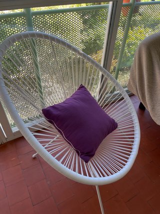 Sillón Acapulco terraza blanco