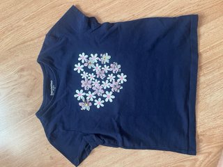 Camiseta niña Inextenso rayas flamenco
