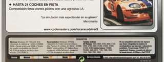TOCA RACE DRIVER 3 - JUEGO PC