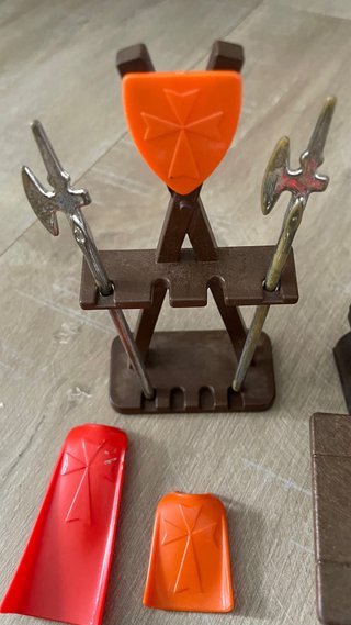 Playmobil Reyes y Soldados Cromados Antiguos