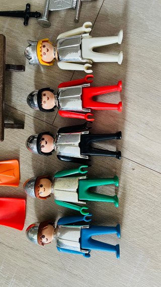 Playmobil Reyes y Soldados Cromados Antiguos