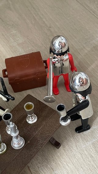 Playmobil Reyes y Soldados Cromados Antiguos