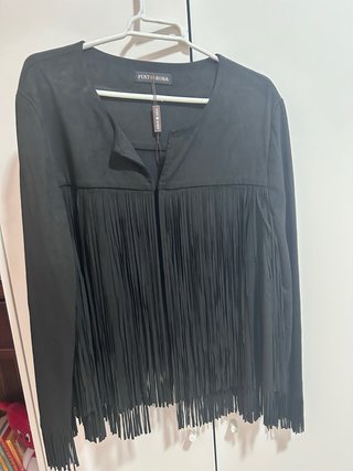 Blusa lentejuelas negra y plateada talla única