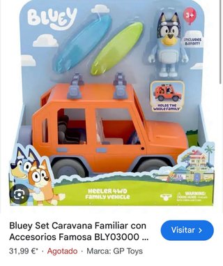 Juguetes Bluey: Coche, Figura y Accesorios