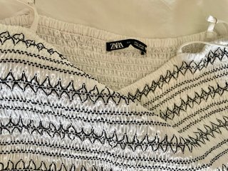 Vestido blanco midi Zara