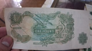 Billete 1 Libra Bank of England Reina Isabel