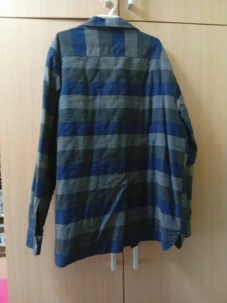 Camisa Lee Vintage Forrada Azul/Gris