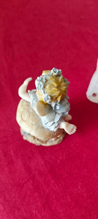 Fata Elfetta su Fungo Decorazione Vintage
