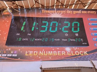 Reloj Digital Negro