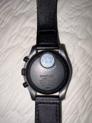 Reloj tipo Moonwatch Negro