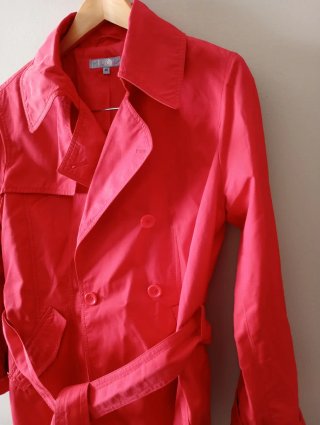 Gabardina Roja Talla L