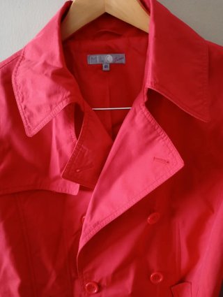 Gabardina Roja Talla L