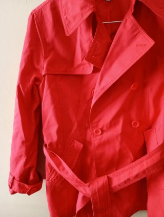 Gabardina Roja Talla L