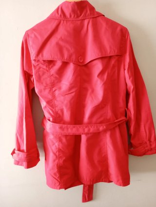 Gabardina Roja Talla L
