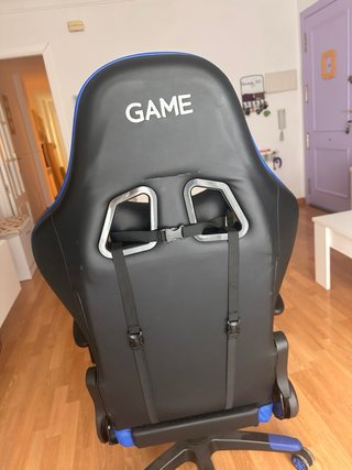 Silla Gaming Negra y Azul Game